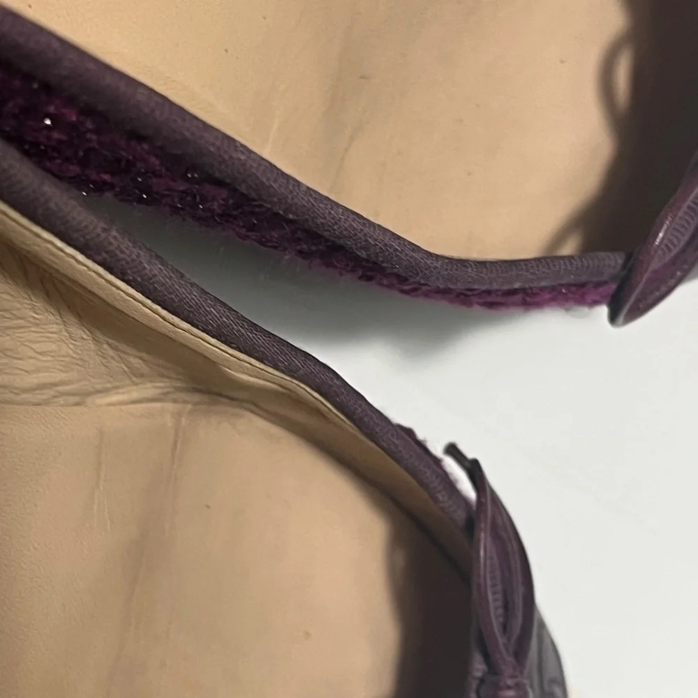 CHANEL Women's Dark Purple Ballet Flats - Picture 10 of 10
